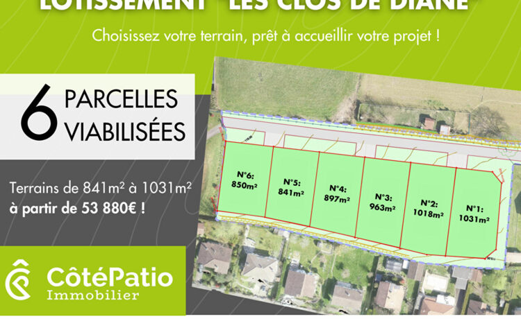 Terrain Hagetmau 897 m2 1