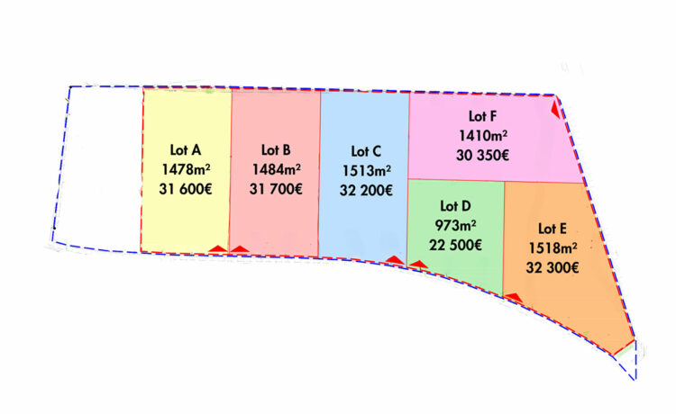 Terrain Hagetmau 1478 m2 2